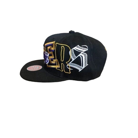 Mitchell & Ness Los Angeles Lakers Adjustable Snapback Hat Cap One Size - Picture 2 of 5
